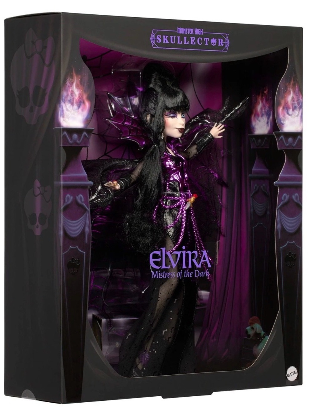 Monster High Elvira Mistress of the Dark Doll - Black & Purple - Picture 2 of 7